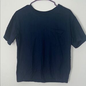 Time and Tru Navy Short Sleeve Tee
